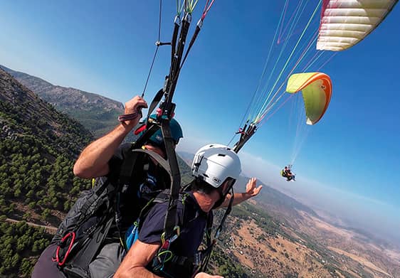 volar en parapente malaga
